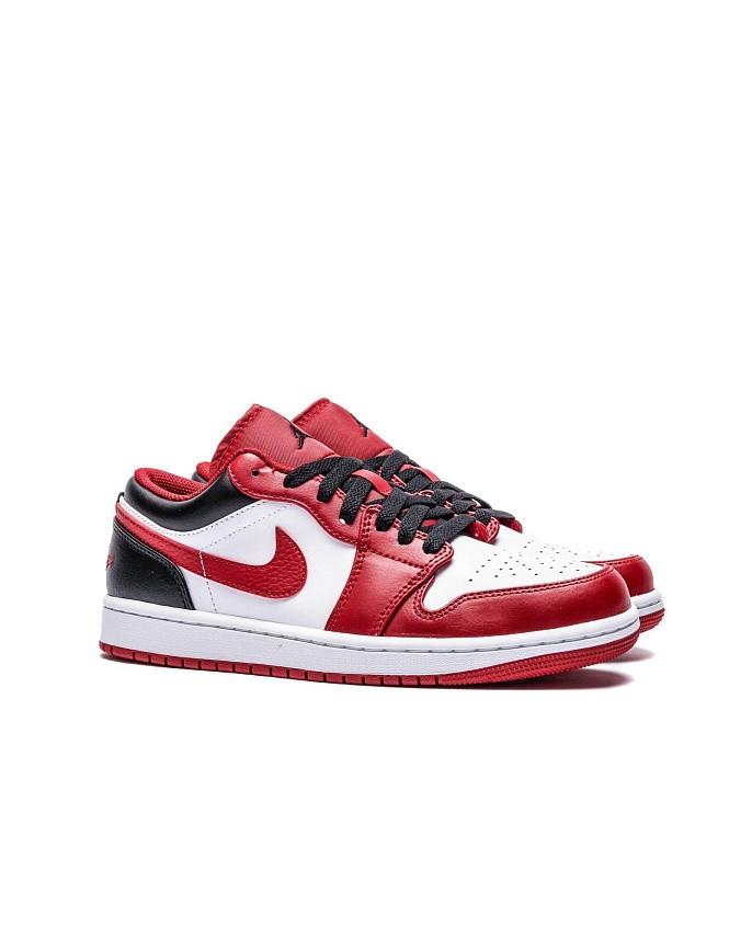 Кроссовки Jordan 1 Low White/Gym Red/Black