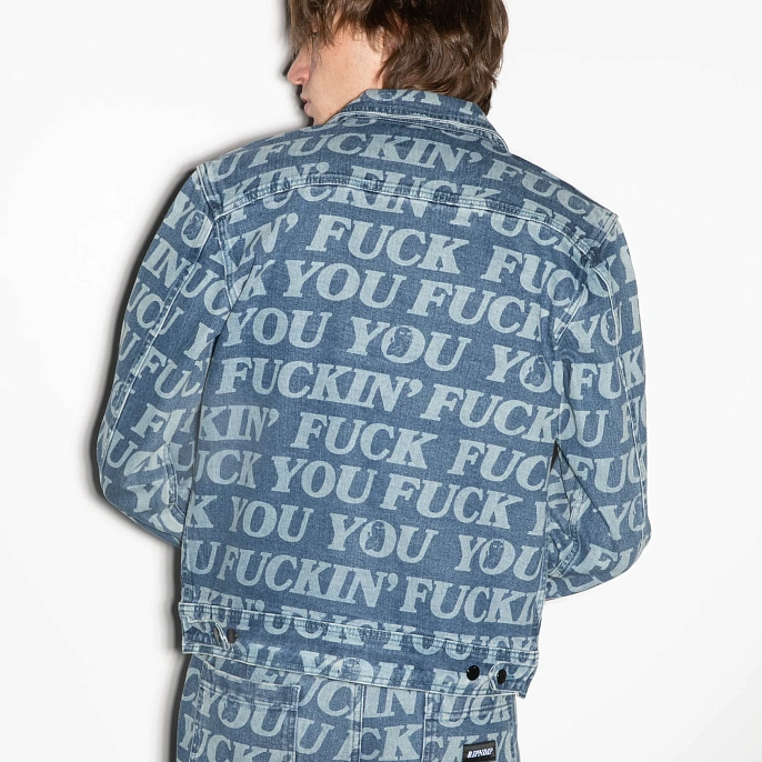 Куртка джинсовая RIPNDIP Fuckin Fuck Denim Jacket Medium Washed