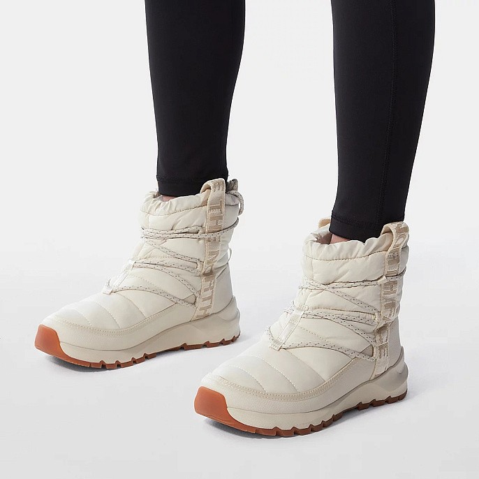 Ботинки дутики женские зимние The North Face Thermoball™ Lace-Up Boots Vintage White/Vintage White