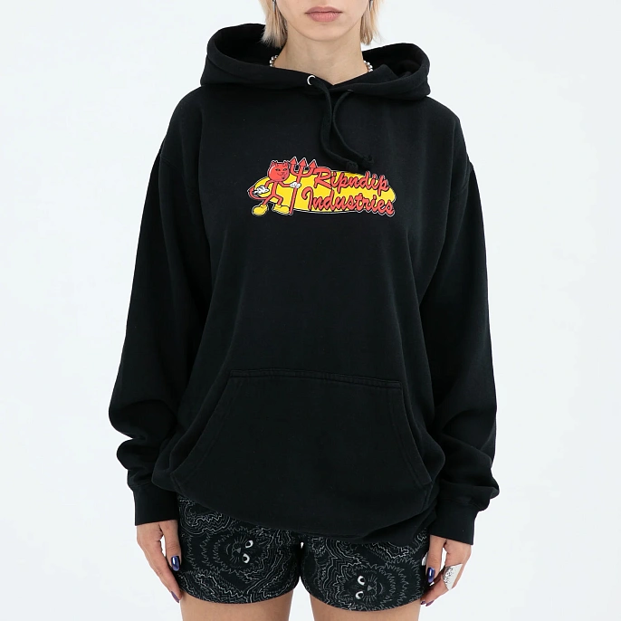 Толстовка RIPNDIP x World Industries Hoodie Vintage Black