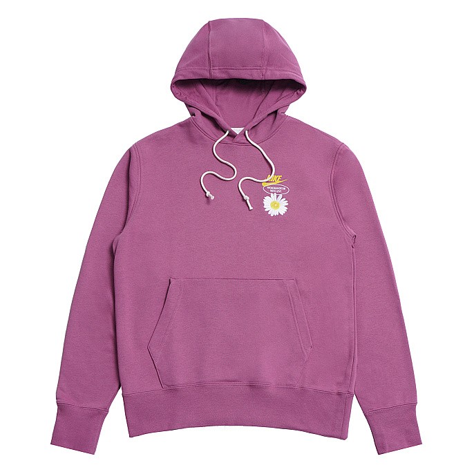 Толстовка Nike Good Vibes Popover Hoody Light Bordeaux/Vivid Sulfur