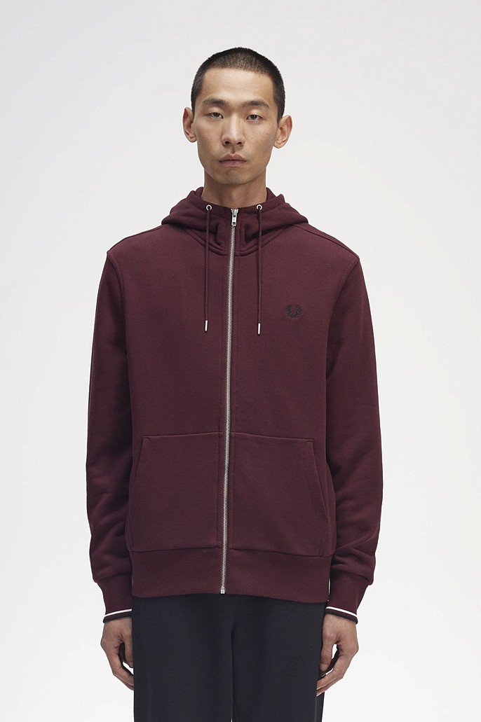 Толстовка Fred Perry Hooded Zip Through Sweatshirt