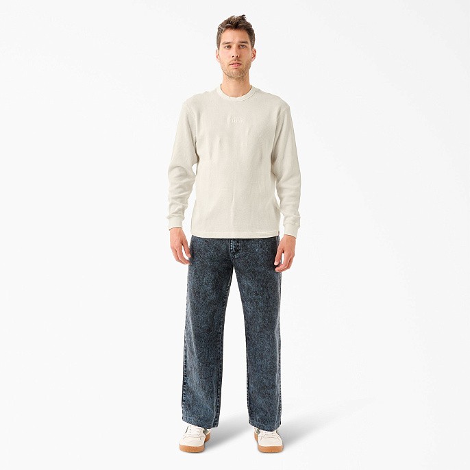 Лонгслив Dickies Skateboarding Tom Knox Thermal Shirt Cream