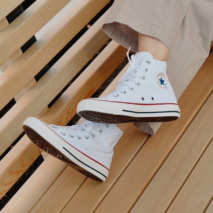 Кеды унисекс Converse Chuck Taylor All Star High-Top Optical White